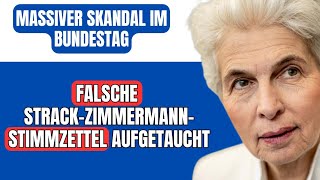 MASSIVER SKANDAL IM BUNDESTAG Falsche StrackZimmermannStimmzettel abgegeben [upl. by Attlee]