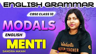 Modals Menti  Class 10 English  CBSE 2024 🔥 Sandra maam [upl. by Lenahc]