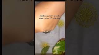 Antiaging face pack at home with only 2 ingredientssong trendingshorts [upl. by Ahsela]