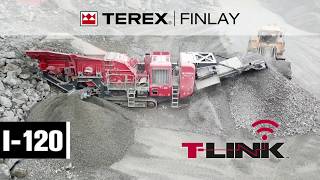 Terex Finlay I120 impact crusher Quarry [upl. by Attennot]