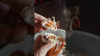 Crab have an algaeIts fats thoughyummy everyone letseats everyone satisfiying shortvideo [upl. by Worth124]