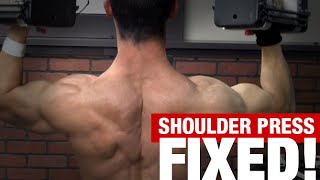 Overhead Shoulder Press 3 MISTAKES [upl. by Erdah966]