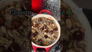 Christmas oatmeal 🎄❤️ christmas food healthy recipe eat foodie morning [upl. by Hanleigh]