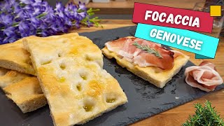 La focaccia genovese ricetta originale [upl. by Adlesirhc307]