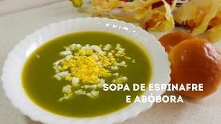 SOPA DE ESPINAFRE E ABÓBORA [upl. by Asit]