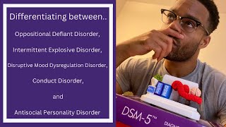 DSM5  ODD vs Intermittent Explosive Disorder vs DMDD vs Conduct vs Antisocial Personality Disorder [upl. by Enelec551]