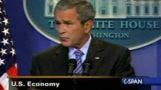 Clip from Bushs Press Conference on 8907 [upl. by Sidney]