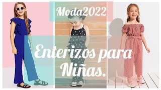 MODA 2022HERMOSOS VESTUARIOS PARA NIÑA ENTERIZOS PARA NIÑAS PARA ESTE AÑO 2021 Y 2022 [upl. by Tessil]