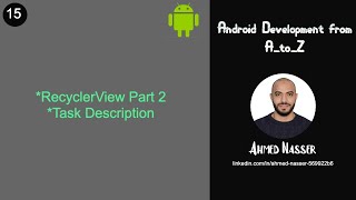 15 RecyclerView Part 2 [upl. by Donielle]