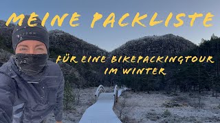 Meine Packliste für eine Bikepacking Tour im Winter  Rijke [upl. by Tugman]