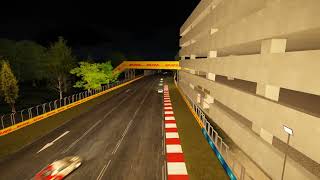 New Bremgarten Street Circuit – Bern  Switzerland  Porsche Cayman GT4 Night Race [upl. by Aihsela]