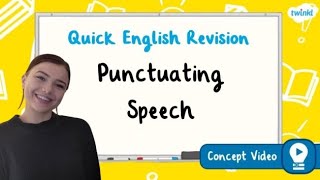 How Do You Correctly Punctuate Speech  KS2 English Concept for Kids [upl. by Alywt]