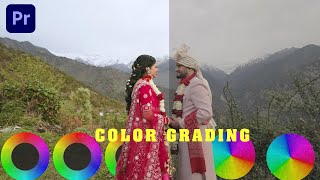 How to Color Grade Wedding Video in Premiere Pro  Cinemagicut [upl. by Aicaca]