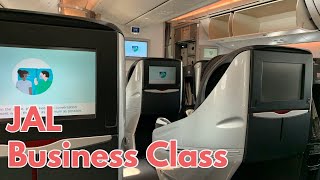 JAL Business Class B7878 HKG  HND Shell Flat Neo Seat Hong Kong  Tokyo Haneda JAL ビジネスクラス 香港  羽田 [upl. by Ecaroh881]