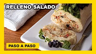 🔶 Como hacer PIONONO RELLENO navideño casero vegetarianovegano [upl. by Maram]