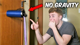 NO GRAVITY WATER BOTTLE FLIPS  Unspillable Cup Trick Shots [upl. by Johnathan]