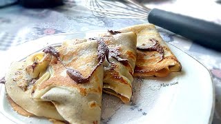 crepes alla Nutella ricetta facile e veloce [upl. by Saiasi13]