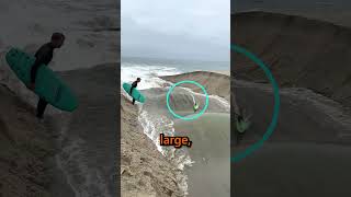 This SURFER got SWEPT out to SEA shorts blessed surfing surf tiktok story viral [upl. by Timothee905]