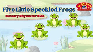 Jumping Fun with Five Little Speckled Frogs Nursery Rhyme Adventure [upl. by Tnecnev]