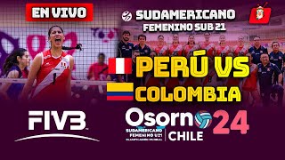 🔴PERÚ VS COLOMBIA EN VIVO  SUDAMERICANO DE VOLEY FEMENINO SUB 21 EN CHILE  26 SEPTIEMBRE [upl. by Bazluke]