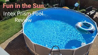 Intex Prism Pool Review Backyard Beach [upl. by Adnohsat]