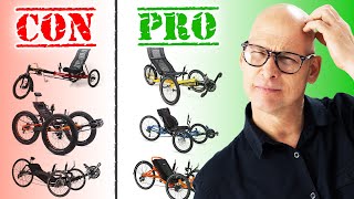 PROs amp CONs  Top 4 Recumbent Trike Brands [upl. by Fagan]