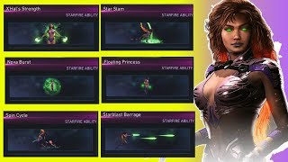 All Starfires Abilities Unlocked 66  INJUSTICE 2 [upl. by Maxia184]