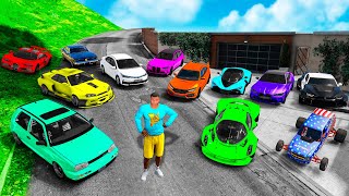 COLECIONEI CARROS DO LAMAR NO GTA 5 [upl. by Stanislaus849]