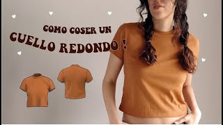 ✔ Cómo coser un cuello redondo como un profesional en 30 minutos [upl. by Acirat]