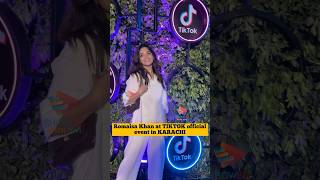 Romaisa Khan at TIKTOK official event in karachi 🌟romaisakhan romaisakhan tiktok [upl. by Merras]