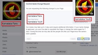 How to Change Facebook Page Name after 1000 likes  100 Working [upl. by Sibel]