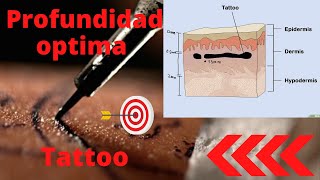 CUANTO CLAVAR la aguja al tatuar SECRETO para CONTROLAR la profundidad  Curso online [upl. by Ahsikin]