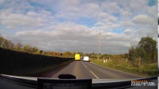 Very Dangerous Overtake SFZ4451 Coagh Road Stewartstown Northern Ireland [upl. by Mannes]