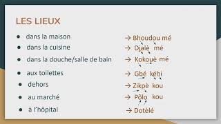 28 Apprendre le Bhété BétéGagnoa les lieux [upl. by Camarata]