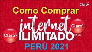 ✅COMO COMPRAR INTERNET ILIMITADO EN CLARO PERU🇵🇪 2021📲 [upl. by Bannister177]