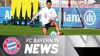 Thiago back in FC Bayern training [upl. by Eixam395]