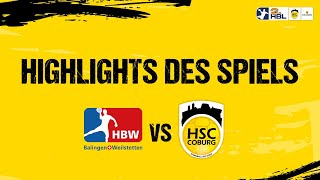 Highlights HBW Balingen Weilstetten vs HSC 2000 Coburg I Saison 2425 [upl. by Waverley703]