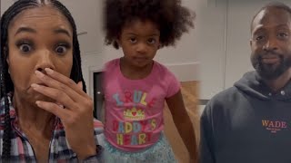 Gabrielle Union Reacts To Daughter Kaavia James Saying quotBe Quite Broquot To Her Dad Dwyane Wade [upl. by Lashonda]