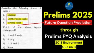 UPSC Prelims 2013 Environment PYQ  Detailed Analysis amp Value Addition  UPSC 2025 Preparation [upl. by Dani]