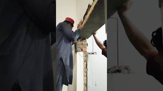 How Beem Plaster ✅ plaster construction diy skills work fast civilengineering shorts [upl. by Lotty]