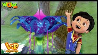 Vir The Robot Boy  Hindi Cartoon For Kids  The giant flower  Animated Series Wow Kidz [upl. by Anneis]