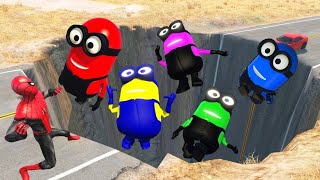 Minions in Crazy Ragdoll Fights with SpidermanquotquotSpiderman vs Minions Crazy Ragdoll Fun Highlights [upl. by Adnohryt89]