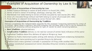 PROPERTY  Modes of Acquiring Ownership [upl. by Groos]