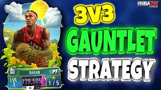 SPRING THEME FREE TO PLAY 3v3 GAUNTLET STRATEGY FOR SIAKAM  NBA 2K MOBILE [upl. by Hulburt530]