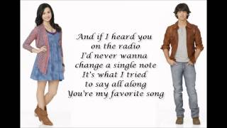 Youre my favourite song  Camp Rock 2 lyrics Demi Lovato Joe Jonas [upl. by Kenna]