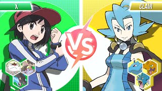 X vs Clair  Pokemon Battle Exhibition Match [upl. by Notsruht]