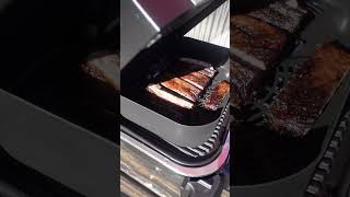 Smoked Air Fried Garlic Sticky Ribs [upl. by Atinahc]