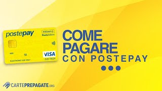 Come pagare con PostePay Poste Italiane online e in negozio [upl. by Seuguh]