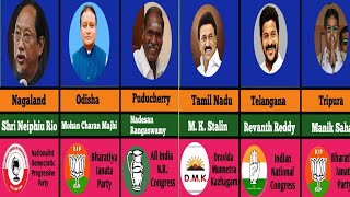 all chief ministers of india  cm of all states in india 2024 [upl. by Lanam448]