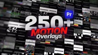 Premiere Pro ANIMATED MOTION Overlays Pack Secrets Revealed [upl. by Bush]